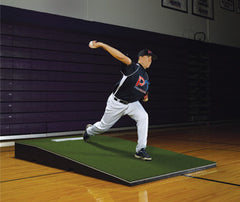 practice mound platfoam, pitching baseball, turf covered