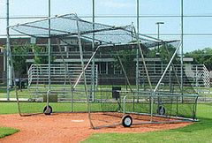 Folding Home Plate Cage and usable on the field