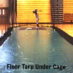 gym tarp Vinyl Floor Cover, Protection Under Batting Cage, Tough, Easy to use –  BATCO Batting Cages
