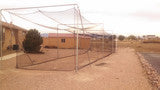 Complete batting cage frame install
