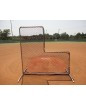 7x7 L-screen with net, perfect team use out on the field