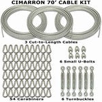 Batting cage cable kit for any batting cage frame