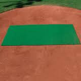 pitcher mat, protect mound, protect grass, to throw from, hit from