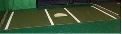 6x12 stance mat with regulation batters box, home place, nylon, 5mm foam back, permenent lines and home plate