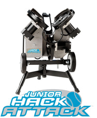 Hack Attack pitching machine, baseball or softballl, light, easy move, drill or cage work