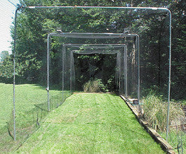 Complete batting cage or in the ground install. Complete with all hardware and poles.