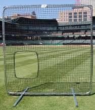 Softball protector screen, protecting pitcher