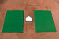 Batter box mat, home plate, protect box, single or double